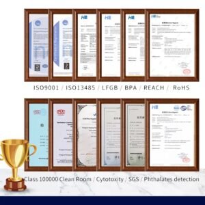 Medical Food Grade Peristaltic Pump Clear Pipe Silicone Rubber Hose Platinum Tube