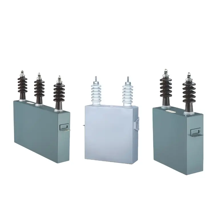 Единични и трифазни високоволтови кондензатори за шунтиране на мощността Кондензатори за корекция на фактора на мощността 6.6kv Високо напрежение 100kvar Power Capacitor