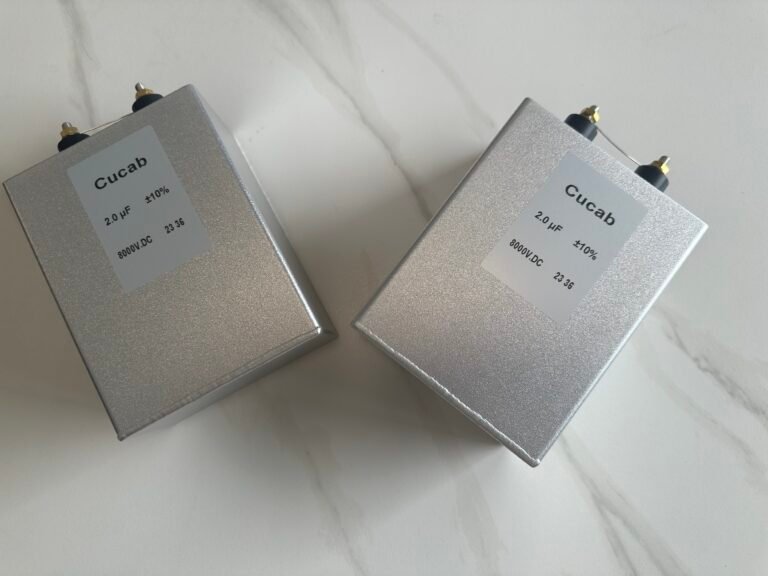 Cucab 2UF 8000V condensador de película de alto voltaje para el equipo médico de la máquina de PEMF Encapsulación de aluminio de la vivienda Epoxy Potting